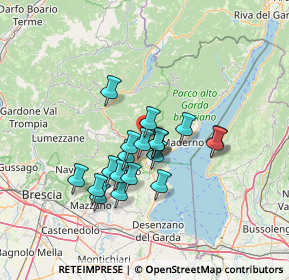 Mappa Via A. Poli, 25079 Vobarno BS, Italia (10.5405)