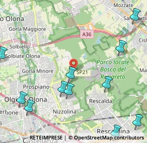 Mappa Via Luigi Einaudi, 21055 Gorla Minore VA, Italia (2.95167)