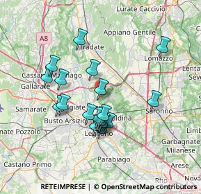 Mappa Via Luigi Einaudi, 21055 Gorla Minore VA, Italia (6.25)