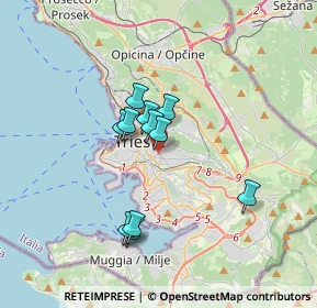 Mappa Via Petronio, 34141 Trieste TS, Italia (2.63545)