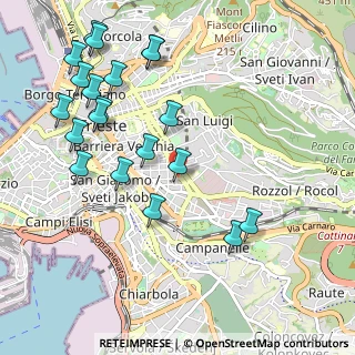 Mappa Via Petronio, 34141 Trieste TS, Italia (1.1715)