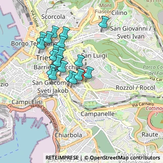 Mappa Via Petronio, 34141 Trieste TS, Italia (0.8215)