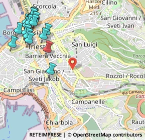 Mappa Via Petronio, 34141 Trieste TS, Italia (1.4695)