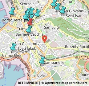 Mappa Via Petronio, 34141 Trieste TS, Italia (1.268)