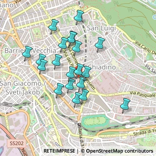 Mappa Via Petronio, 34141 Trieste TS, Italia (0.416)