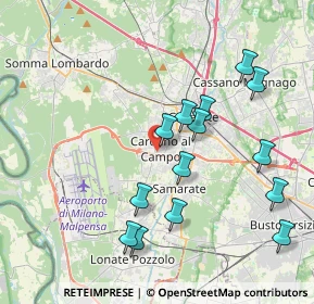 Mappa Via Giacomo Matteotti, 21010 Cardano Al Campo VA, Italia (3.97357)