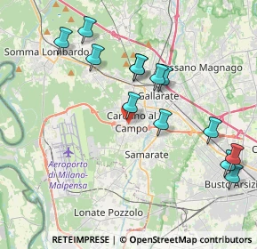 Mappa Via Giacomo Matteotti, 21010 Cardano Al Campo VA, Italia (4.09)