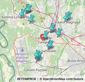 Mappa Via Giacomo Matteotti, 21010 Cardano Al Campo VA, Italia (3.77625)