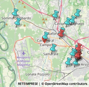 Mappa Via Giacomo Matteotti, 21010 Cardano Al Campo VA, Italia (5.093)