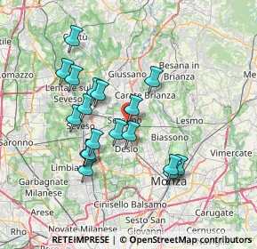 Mappa Piazza Liberazione, 20831 Seregno MB, Italia (6.515)