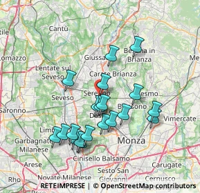 Mappa Piazza Liberazione, 20831 Seregno MB, Italia (6.743)