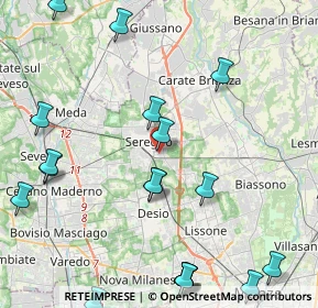 Mappa Piazza Liberazione, 20831 Seregno MB, Italia (5.7645)