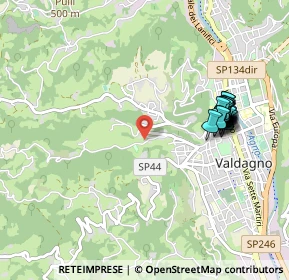 Mappa Contrada Cracchi, 36078 Valdagno VI, Italia (0.9845)