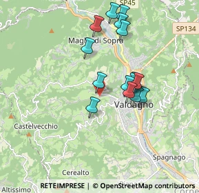 Mappa Contrada Cracchi, 36078 Valdagno VI, Italia (1.59867)