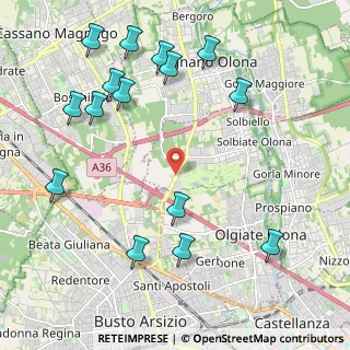 Mappa Strada Provinciale, 21058 Solbiate Olona VA, Italia (2.53733)