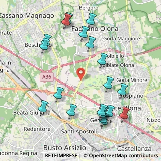 Mappa Strada Provinciale, 21058 Solbiate Olona VA, Italia (2.3625)