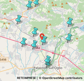 Mappa Via 4 Martiridi di Lovere, 24064 Grumello del Monte BG, Italia (4.24)