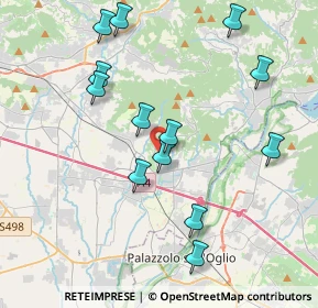 Mappa Via 4 Martiridi di Lovere, 24064 Grumello del Monte BG, Italia (4.08077)