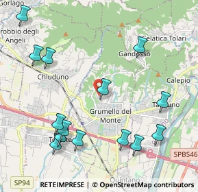 Mappa Via 4 Martiridi di Lovere, 24064 Grumello del Monte BG, Italia (2.45429)