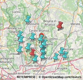 Mappa Via Giacomo Matteotti, 20845 Sovico MB, Italia (7.24611)