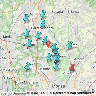 Mappa Via Giacomo Matteotti, 20845 Sovico MB, Italia (3.57625)