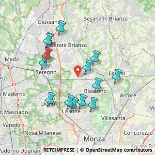 Mappa Via Giacomo Matteotti, 20845 Sovico MB, Italia (3.72643)