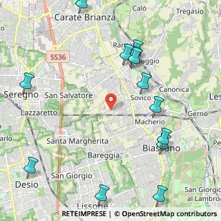 Mappa Via Giacomo Matteotti, 20845 Sovico MB, Italia (2.68077)
