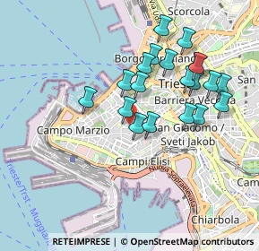 Mappa Via Ciriaco Catraro, 34143 Trieste TS, Italia (0.8535)