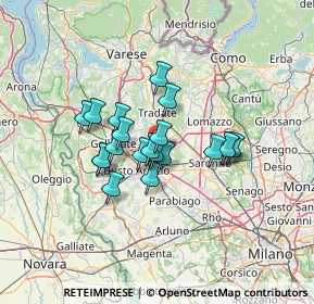 Mappa 21055 Gorla minore VA, Italia (9.602)