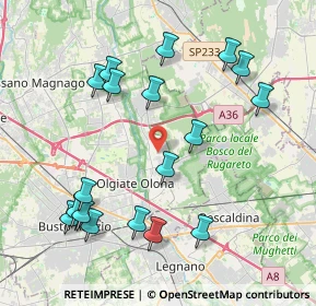 Mappa 21055 Gorla minore VA, Italia (4.35833)