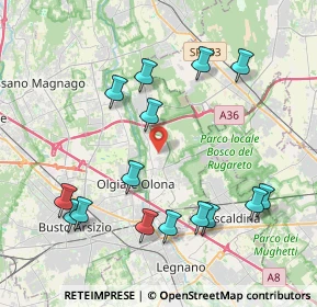 Mappa 21055 Gorla minore VA, Italia (4.376)