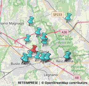 Mappa 21055 Gorla minore VA, Italia (3.755)