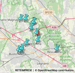 Mappa 21055 Gorla minore VA, Italia (3.4075)