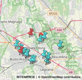 Mappa 21055 Gorla minore VA, Italia (3.91813)