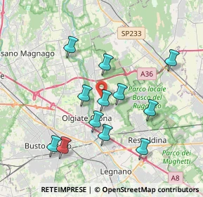 Mappa 21055 Gorla minore VA, Italia (3.53583)
