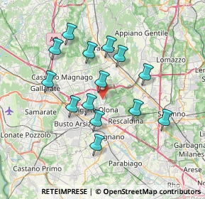 Mappa 21055 Gorla minore VA, Italia (6.545)