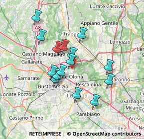 Mappa 21055 Gorla minore VA, Italia (6.00533)