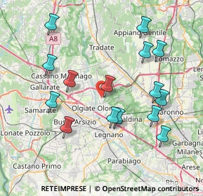 Mappa 21055 Gorla minore VA, Italia (8.00467)