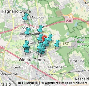 Mappa 21055 Gorla minore VA, Italia (1.20467)