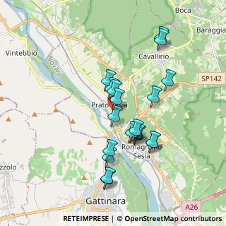 Mappa Via Frà Dolcino, 28077 Prato Sesia NO, Italia (1.6345)