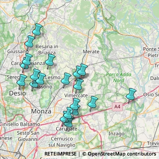 Mappa Via XXV Aprile, 20866 Carnate MB, Italia (8.8055)