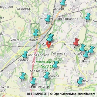 Mappa Via XXV Aprile, 20866 Carnate MB, Italia (2.72875)