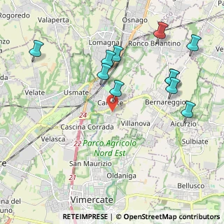 Mappa Via XXV Aprile, 20866 Carnate MB, Italia (2.23545)