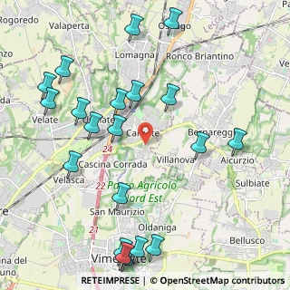 Mappa Via XXV Aprile, 20866 Carnate MB, Italia (2.555)