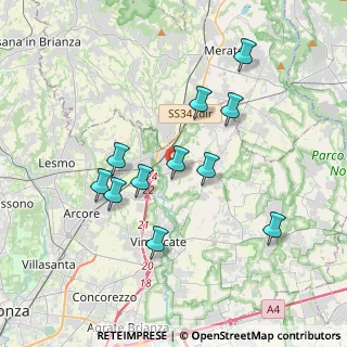 Mappa Via XXV Aprile, 20866 Carnate MB, Italia (3.40273)