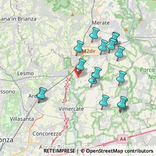 Mappa Via XXV Aprile, 20866 Carnate MB, Italia (3.99125)