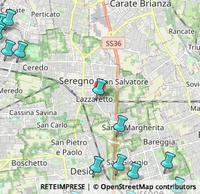 Mappa Via Tevere, 20831 Seregno MB, Italia (3.92)