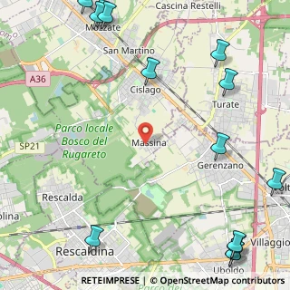 Mappa Via Francesco Petrarca, 21040 Cislago VA, Italia (3.55786)