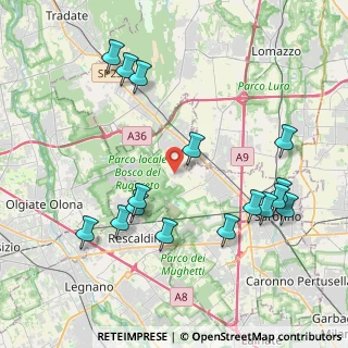 Mappa Via Francesco Petrarca, 21040 Cislago VA, Italia (4.48438)