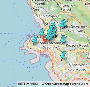 Mappa Via dei Navali, 34143 Trieste TS, Italia (1.05231)